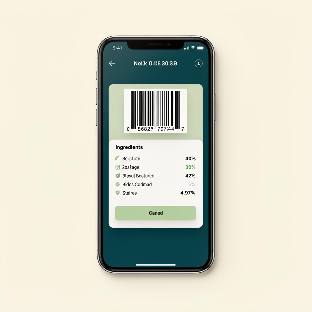Peanut Check scanning app on a smartphone